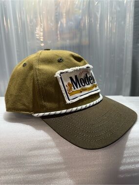 New-Modelo Cerveza Beer Rope Adjustable
Snapback Hat Cap (Olive Green /Brown)